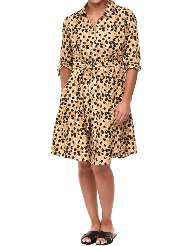 Shira Dress - Timeless Elegance With Long Sleeves And Side Pockets