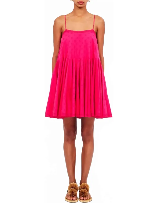 Beatriz Mini Dress - Sleeveless Kaftan With Spaghetti Straps
