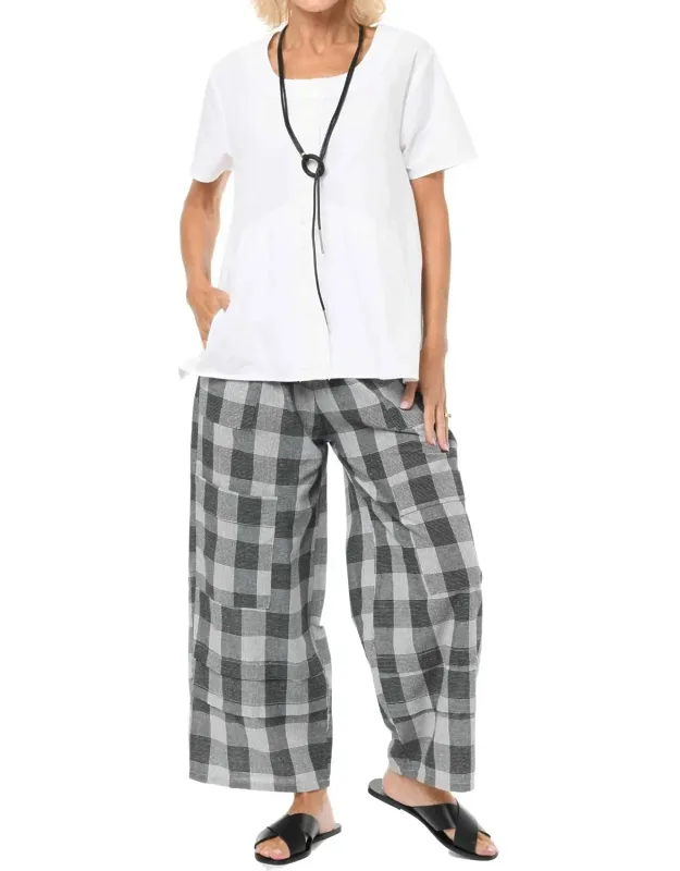 Metro Pants In Lexington Plaid