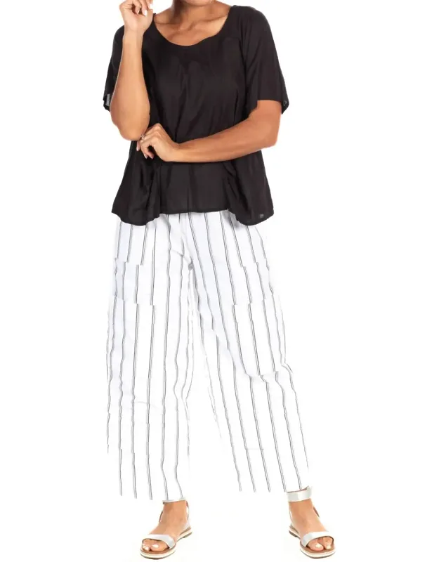 Metro Pants In Goldman Stripe