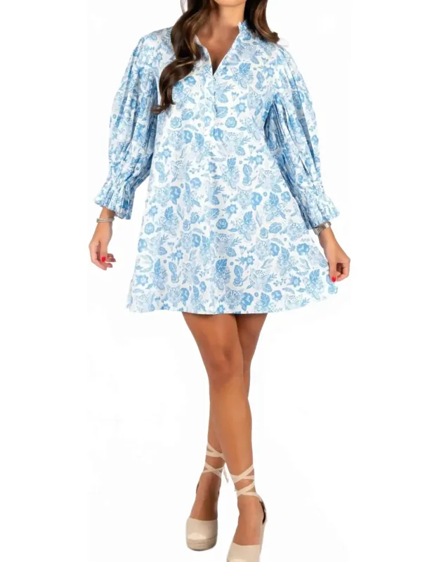 Leopard Poplin Dress
