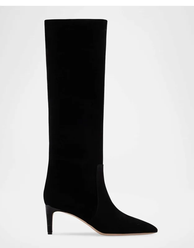 Suede Stiletto Knee-high Boots