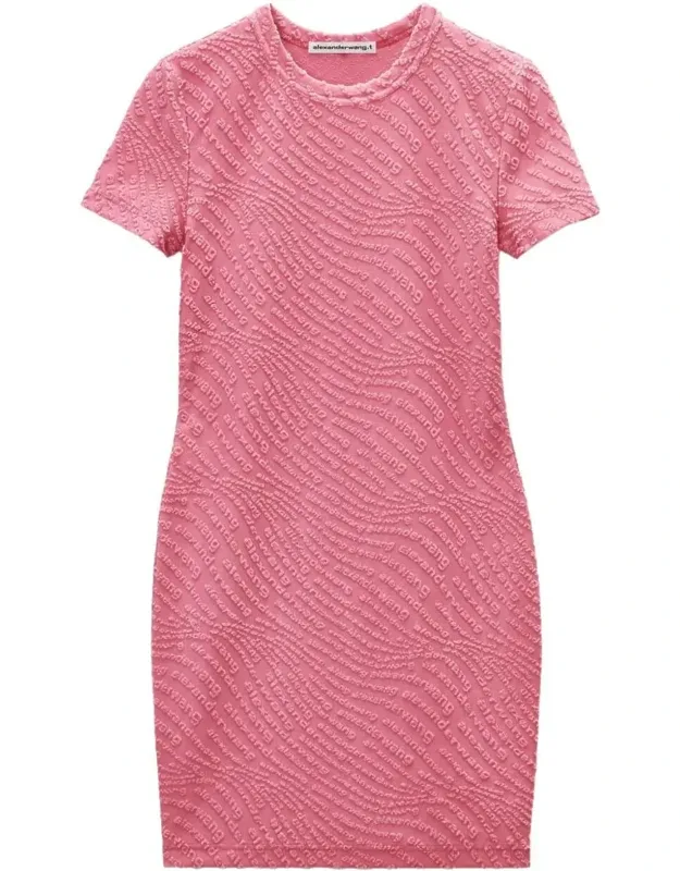Jacquard Logo Mini Dress