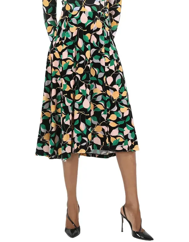 Orchard Print Kenny Midi Skirt