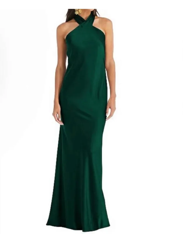 Twist Halter Maxi Dress