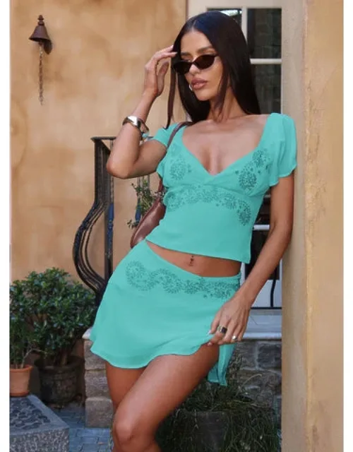 Asymmetrical Mini Skirt