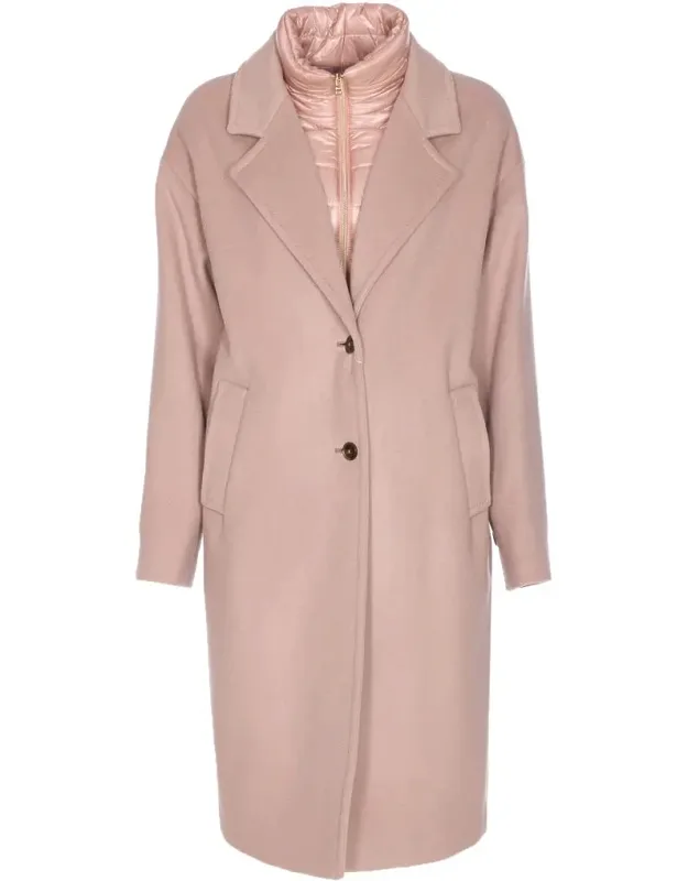 Herno Coat With Frontal Zip Closure And Inner Removable Vest Detail