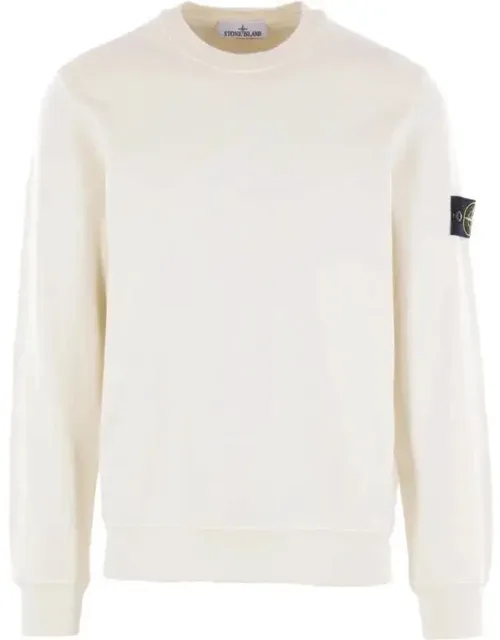 Sweater Made From Cotton Jersey And Featuring A Crew Neckline