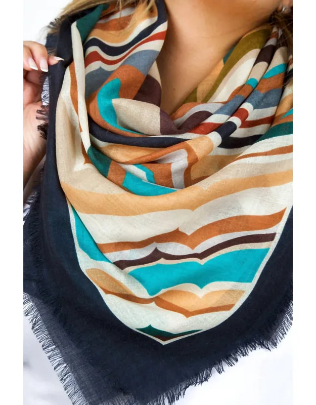 Geode Wool Square Scarf