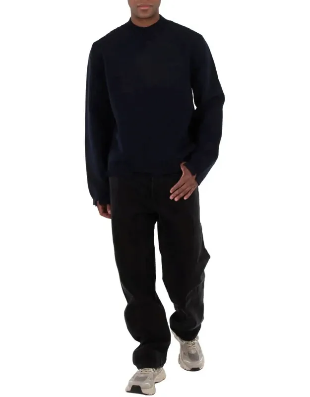 Felted Knit Distressed Jumper