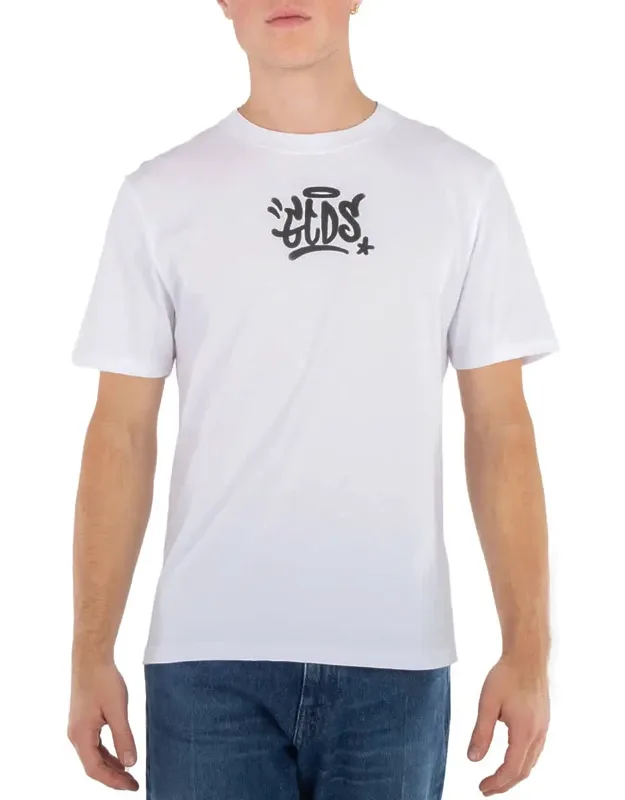 Graffiti Print Cotton T-shirt