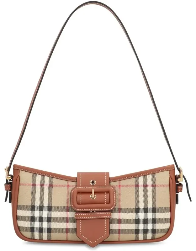 Check Print Shoulder Bag