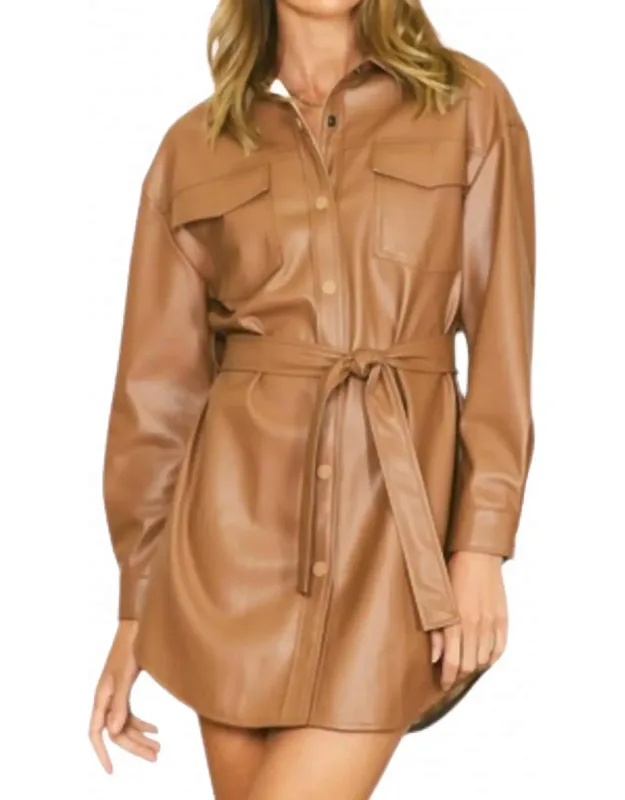 Leather Mini Dress