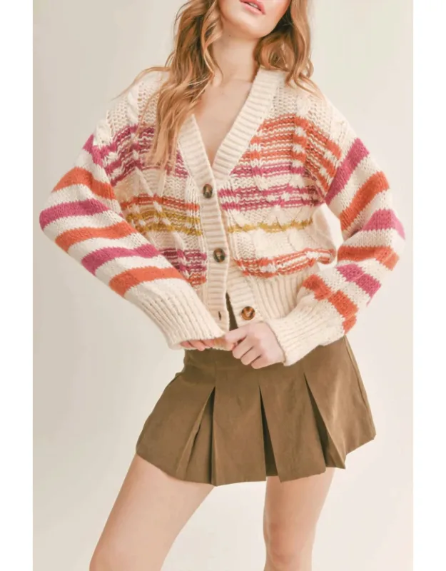 Striped Cardigan