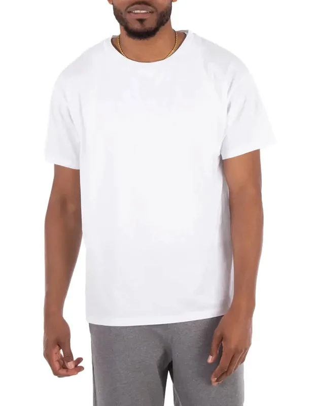 Organic Cotton Pique Logo T-shirt With Tonal Weave Stitching And Embroidered Logo