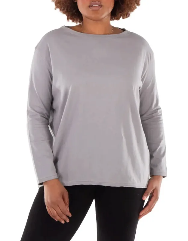 Organic Cocoon Long-sleeve Top