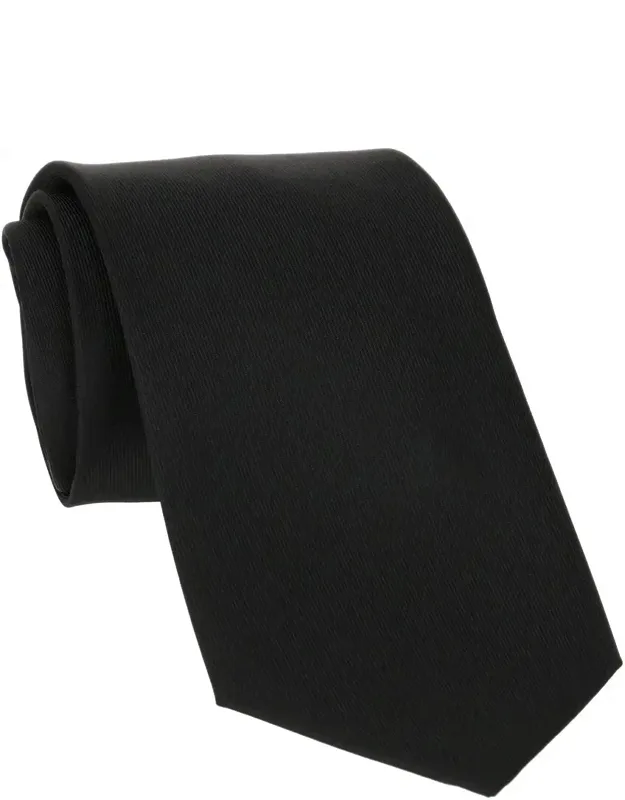 Solid Black Tie