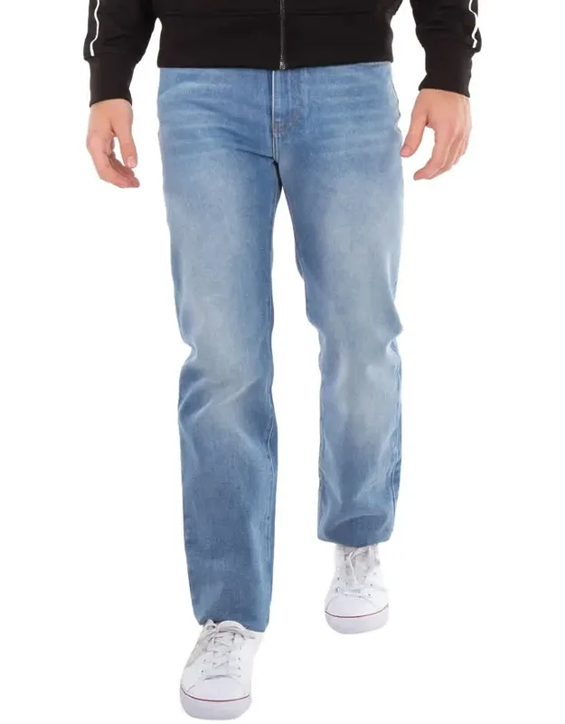 Straight-cut Denim Jeans