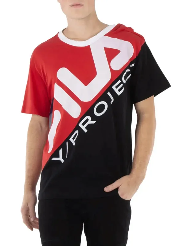 Clip Shoulder Cotton T-shirt