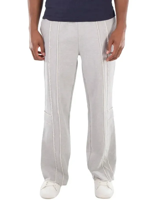 Wide-leg Stitch Detail Sweatpants