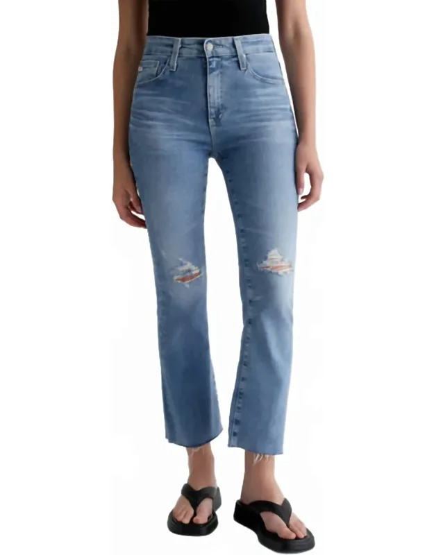 Farrah Mid-rise Bootcut Crop Jeans