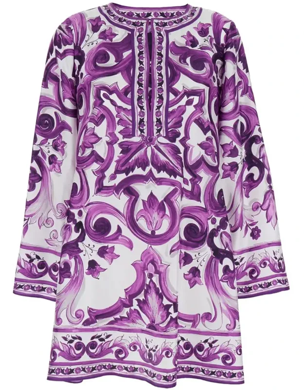 Floral Silk Dress