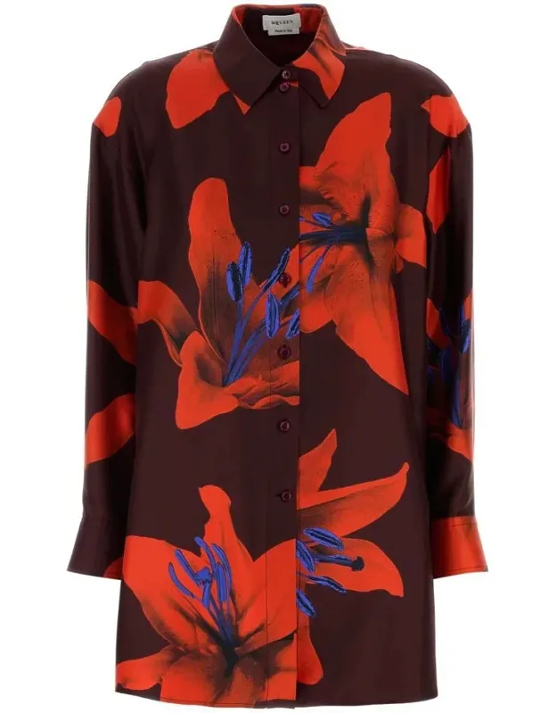 Printed Satin Shirt