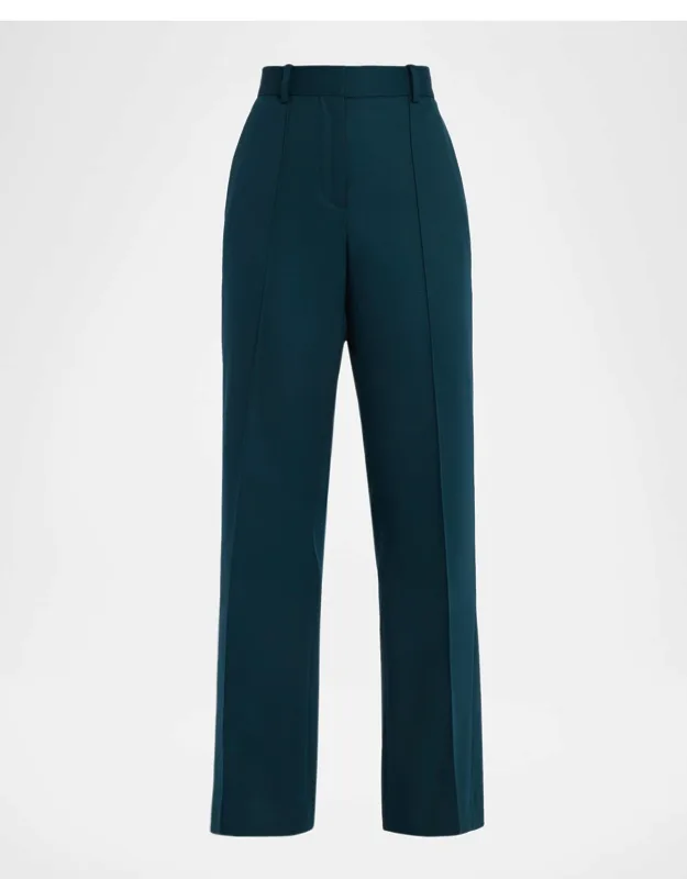 Pintuck Flare-leg Trousers