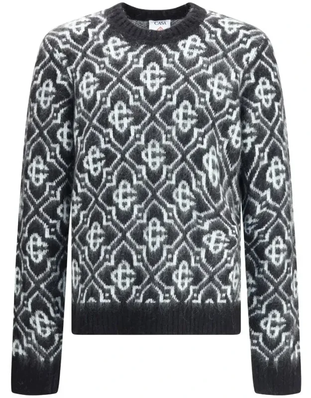 Casablanca Knitwear Monogram Crew Sweater
