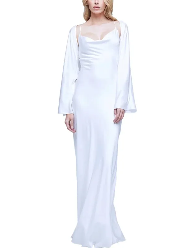 Alicia Shawl Cowl Neck Dress