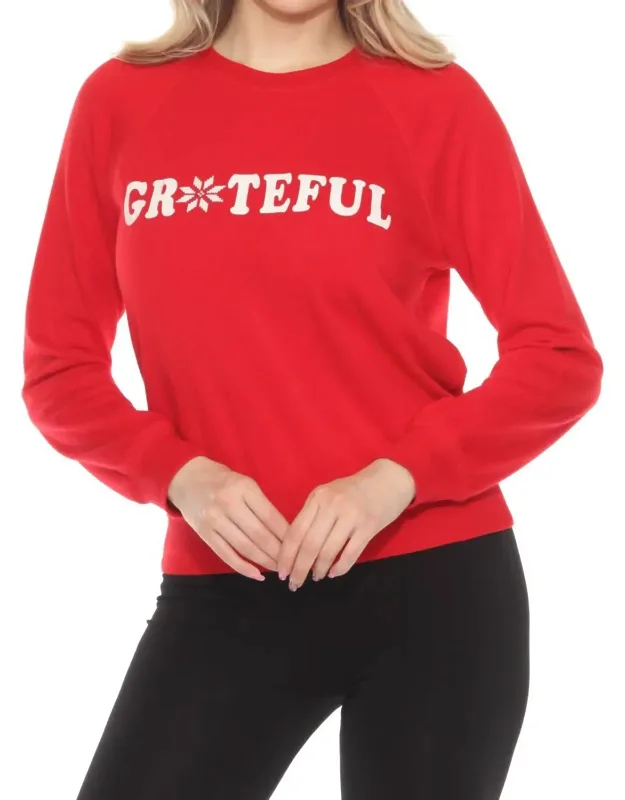 Grateful Long Sleeve Lounge Top