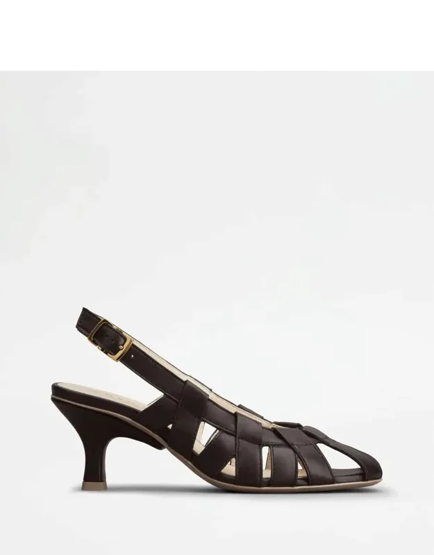 Slingback Pump In Leather