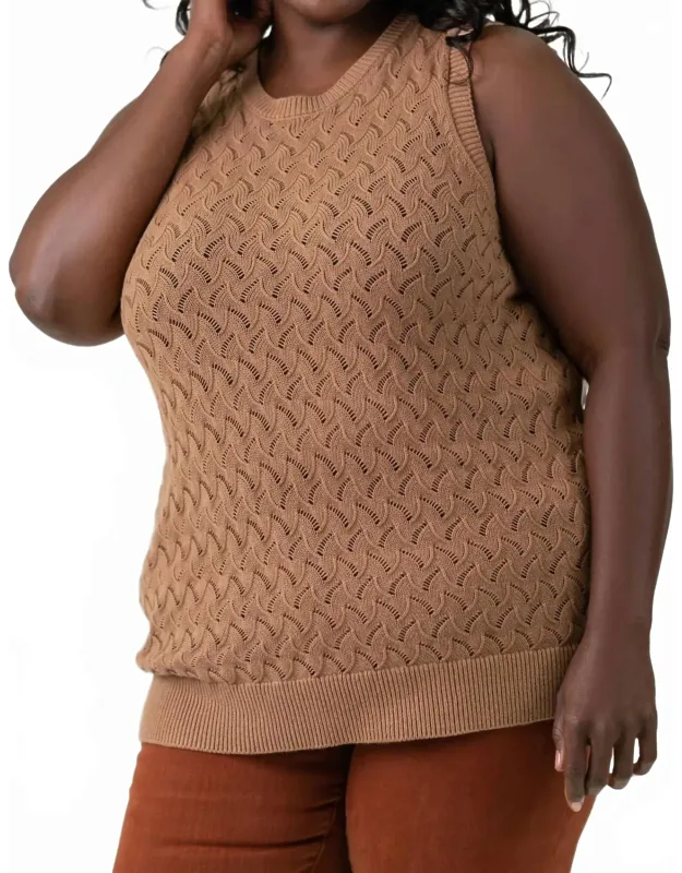 Cotton Cashmere Pointelle Tank