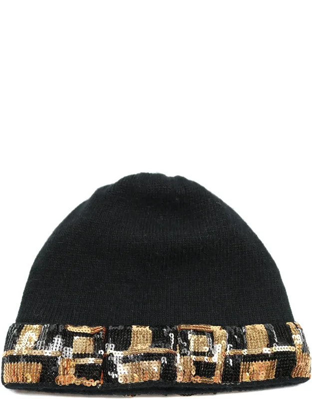 Sequin Cuff Hat