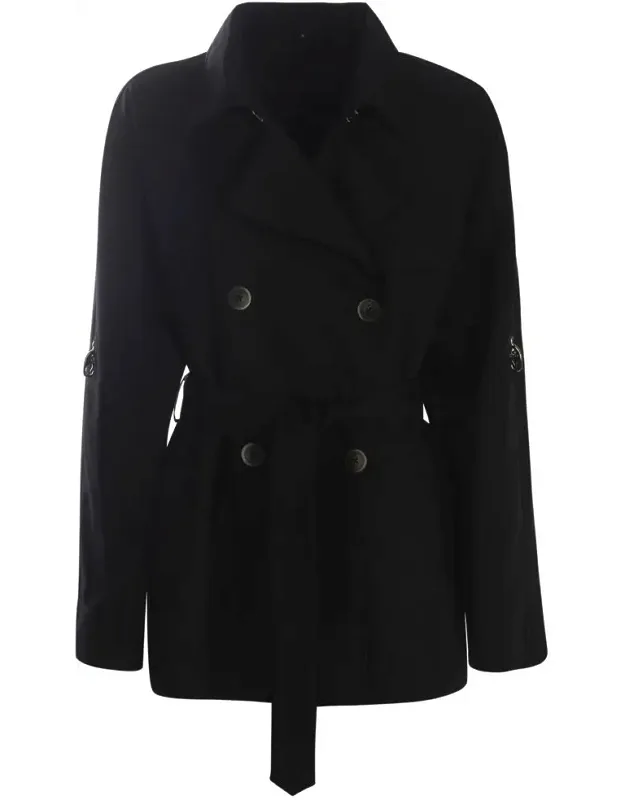 _trench Coat With Water-repellent Fabric And Matching Belt_