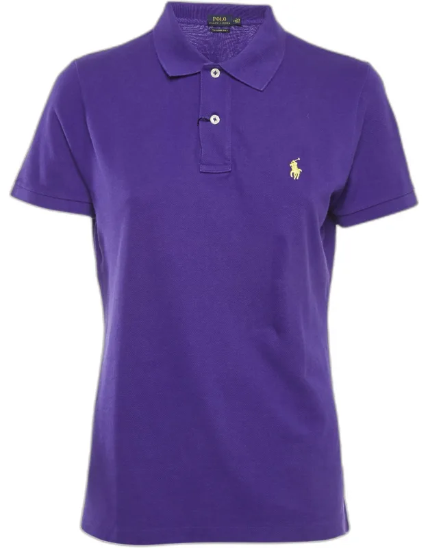 Cotton Pique Skinny Polo T-shirt