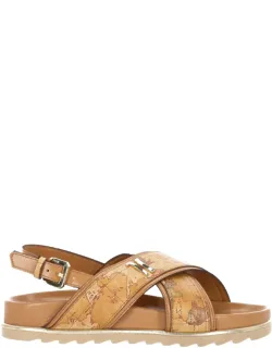 Sandals With Secure Buckle Fastening And Open Toe Design