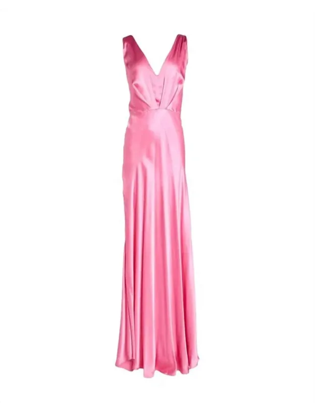 Satin Maxi Dress