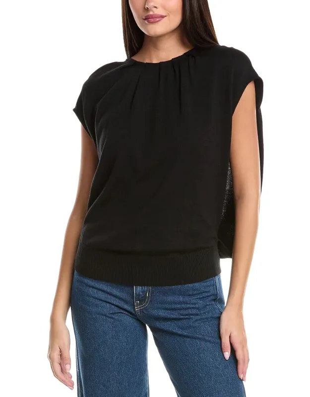 Lamara Draped Wool Pullover