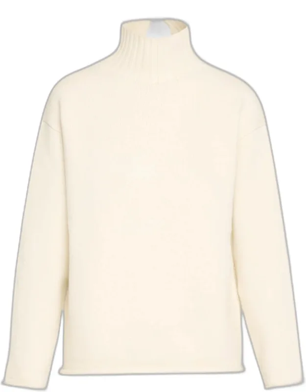 Turtleneck Textured Cashmere Sweater
