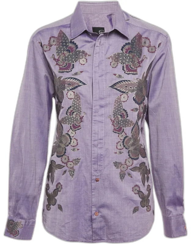 Floral Print Cotton Long Sleeve Shirt