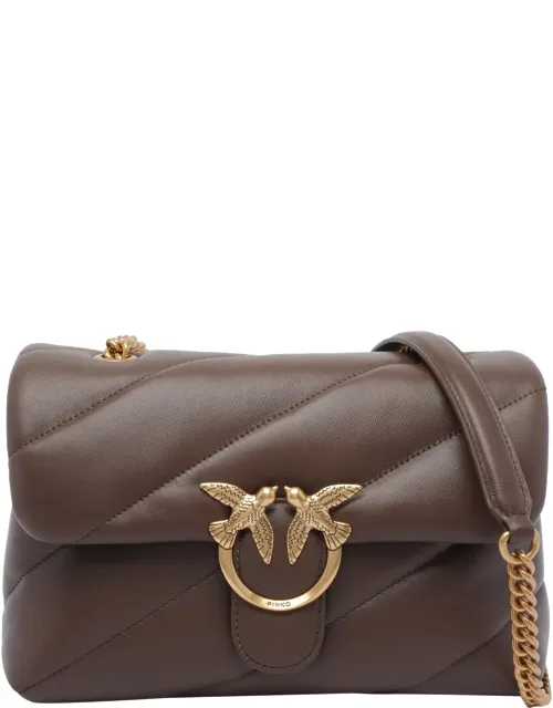 Shoulder Bag - Love Classic Puff Model, Magnetic Interlocking Closure