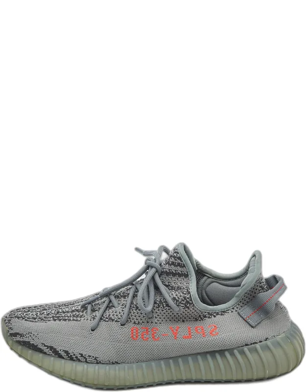 Yeezy X Adidas Knit Fabric Boost 350 V2 Sneakers With Primeknit And Boost Soles