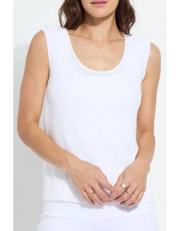 Fiona Open Knit Sweater Tank Top