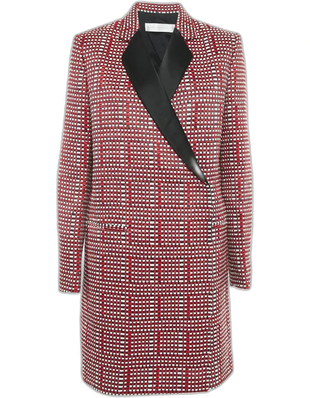 Basket Weave Linen Blend Coat
