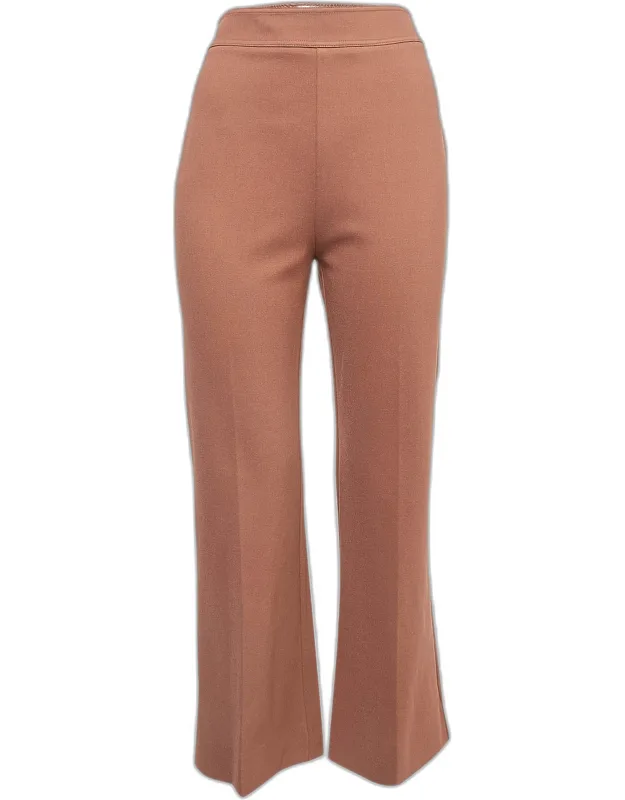 Stretch Knit Flared Trousers