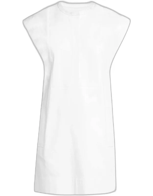 Structured Cap-sleeve Mini Dress