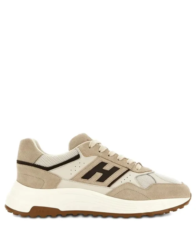 Suede, Smooth Leather And Mesh Hyperlight Sneakers