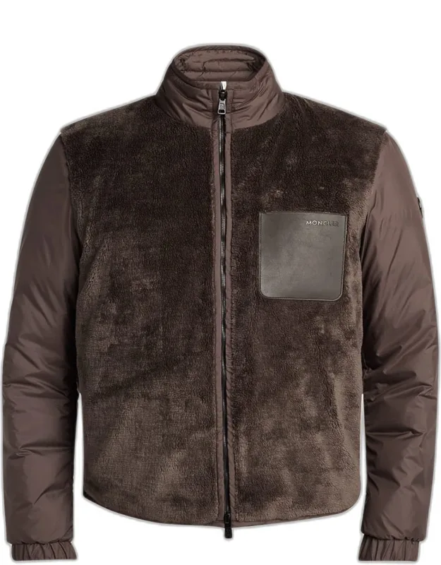 Edit Teddy Fleece And Padded Reversible Jacket