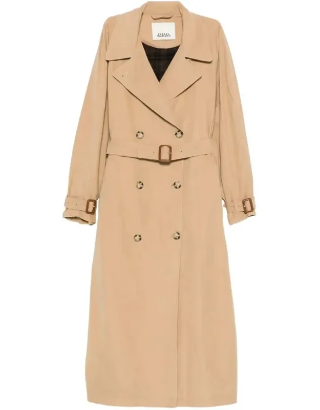 Elea Double-breasted Flowing Trench Coat